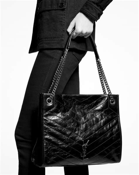 ysl crinkle leather bag